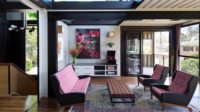 The lounge area. Picture: Grand Designs Australia. Foxtel.