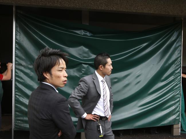 Connections to Japanese 2014 Cup runner Admire Ratki in shock after the horse died after the race. Picture: David Caird.