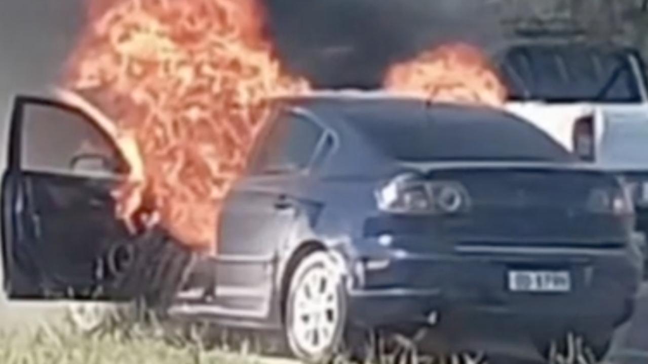 Dodgy dealer busted after woman’s car burst into flames