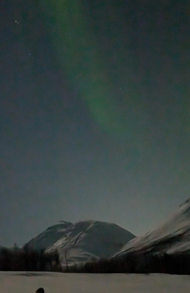 It was dim at first but then really lit up the night sky. Picture: news.com.au