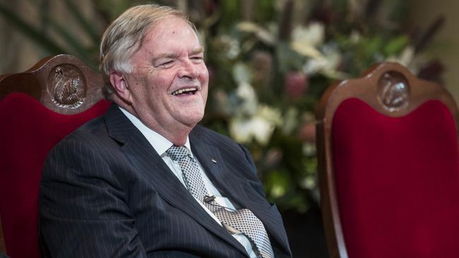 The Hon. Kim Beazley AC, the new Governor of Western Australia at Government House in Perth, Tuesday, May 1, 2018. (AAP Image/Tony McDonough) NO ARCHIVING