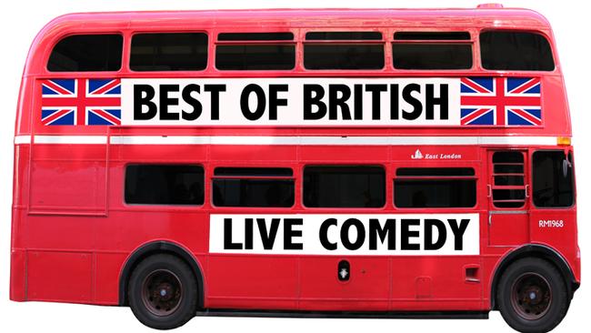 Four comedians drive the omnibus of Union Jack jokery in Best of British.