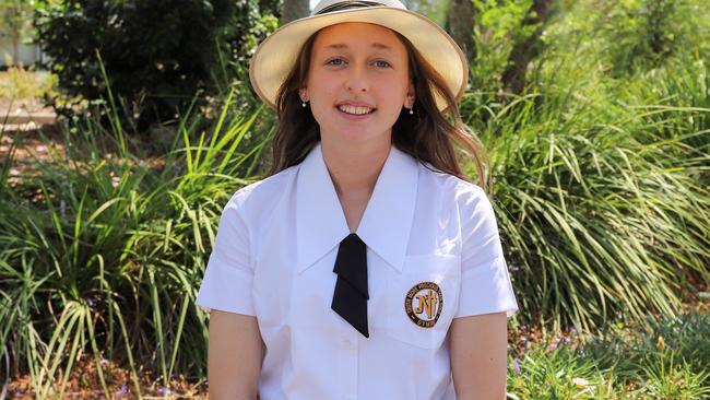 James Nash High School 2025 School Captain, Gizelle Vella. Source: ‘James Nash State High School’ Facebook page.