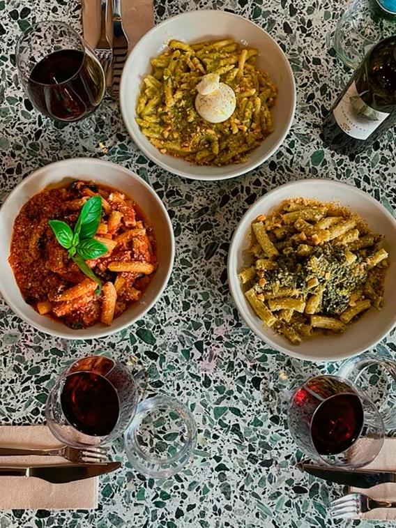 A selection of the pasta dishes at at Bibo Bar and Eatery.