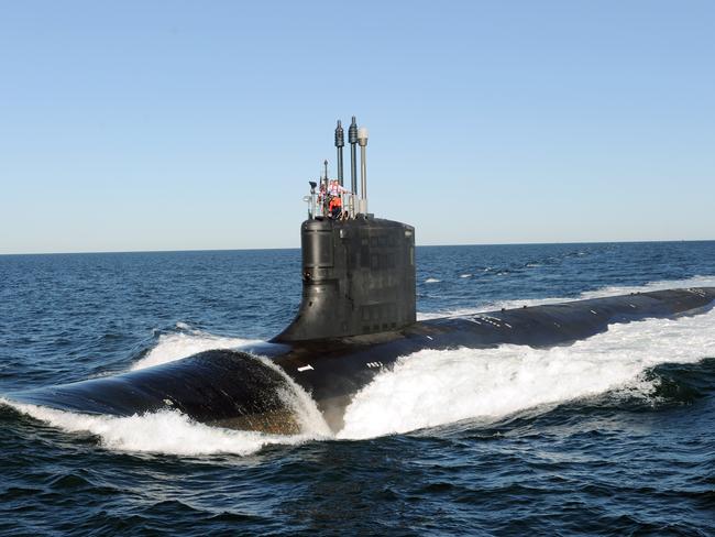 The Virginia-class attack submarine Pre-Commissioning Unit (PCU) Missouri (SSN 780) prepares to conduct sea trials July 2, 2010 in the Atlantic Ocean, 02/07/2010. Missouri is scheduled to be commissioned 31/07/2010 at Naval Submarine Base New London. Pic courtesy of General Dynamics Electric.