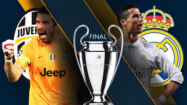 Juventus v Real Madrid in the UEFA Champions League final.