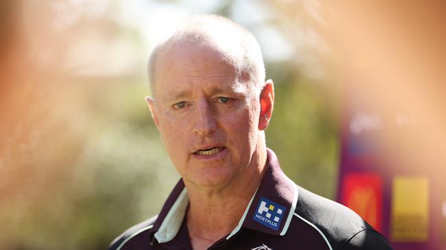 Broncos head coach Michael Maguire says the club is in constant contact with players’ families to ensure they are safe. Picture: Mark Metcalfe/Getty Images