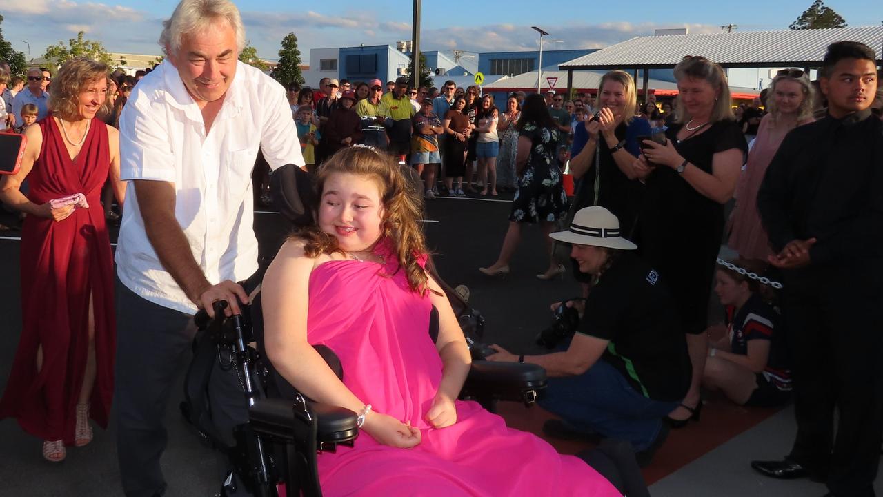 Students arriving at the Kingaroy State High School Formal at Kingaroy Town Hall on November 11.