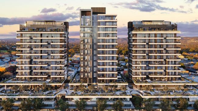 The $250m apartment development at the former Le Cornu site in North Adelaide faced fierce opposition from local residents. Picture: Supplied by Commercial &amp; General