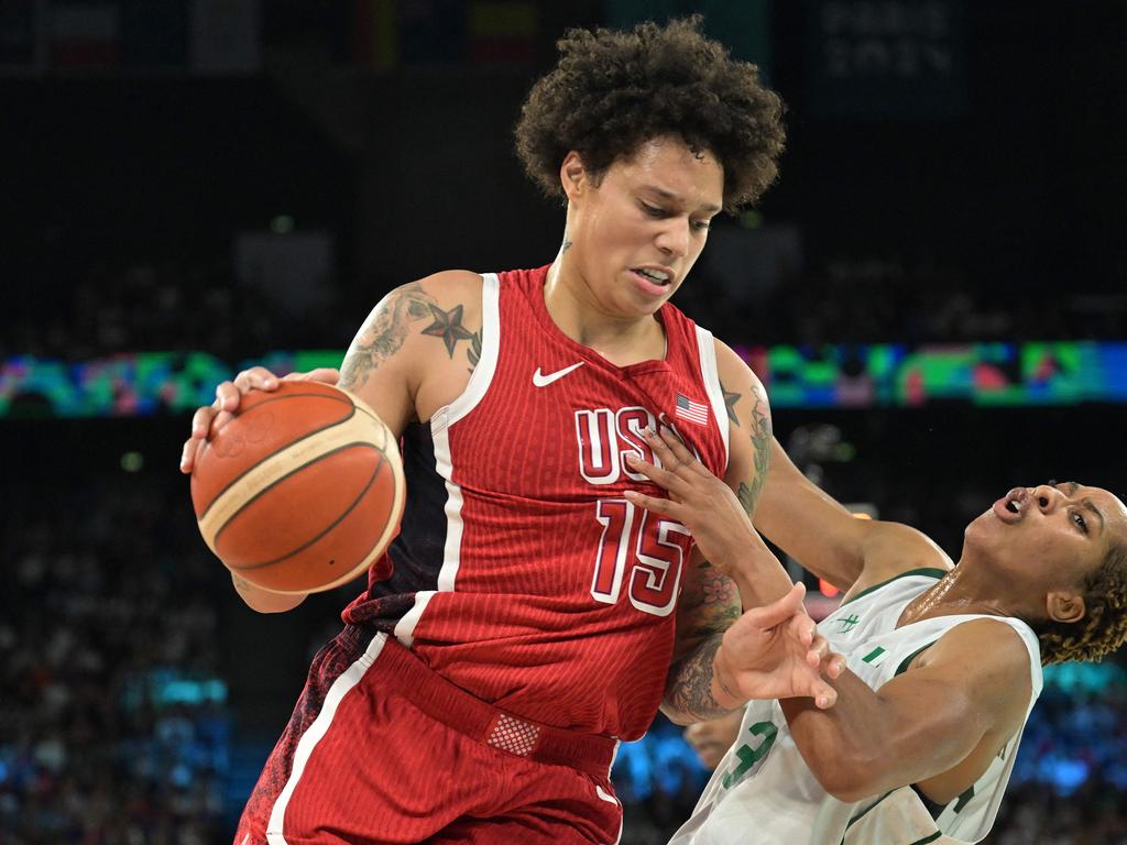 The Opals will need to contain Brittney Griner’s physicality. Picture: AFP