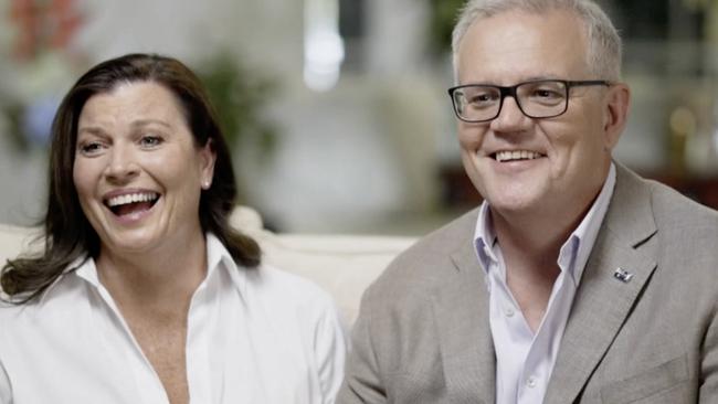 Prime Minister Scott Morrison and wife Jenny on 60 Minutes.