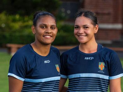 Savannah Roberts-Hickling in the Australian Schoolgirl Sevens team,