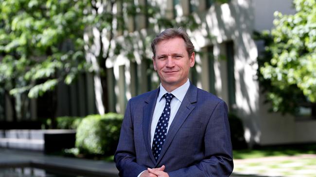 The ABC’s former political editor Andrew Probyn at Parliament House in Canberra. Picture: Kym Smith