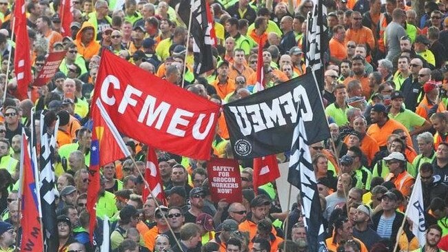 The CFMEU, now called the CFMMEU, has amassed more than $2m in fines for workplace breaches in SA.