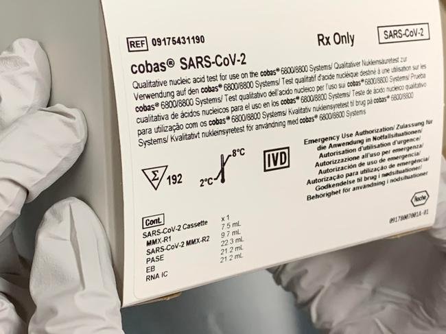 Supplied Editorial The Roche testing kit for coronavirus. Picture: Supplied