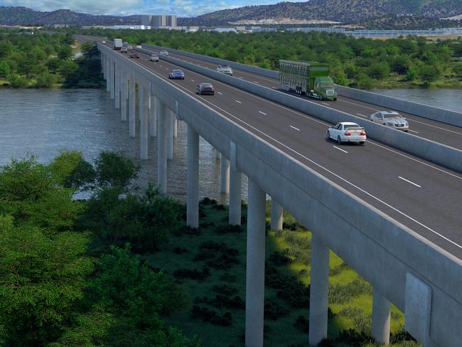 Rockhampton Ring Road - New Fitzroy River bridge. PIC: TMR