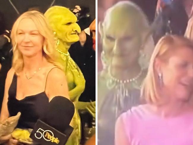 A mysterious goblin has been spotted in a number of photos from today's Emmy Awards.