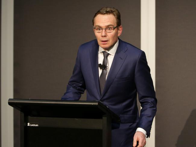 BHP Billiton CEO Andrew Mackenzie pictured in an earlier press conference following the disaster.