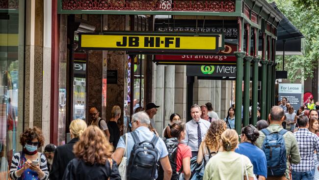 After strong spending throughout the pandemic, shoppers are cutting back on discretionary items amid 10 interest rate hikes. Picture: Chris Pavlich