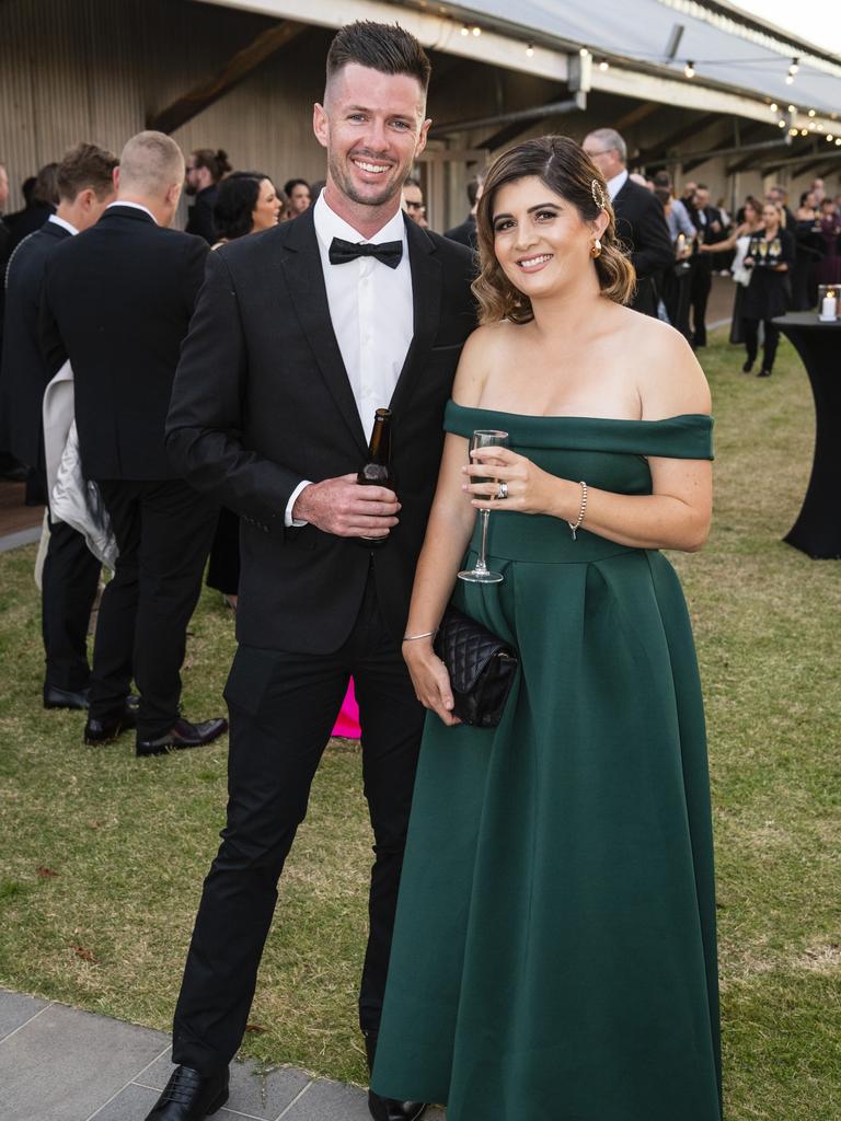 Elliot and Roxy Scholefield at LifeFlight Toowoomba Gala at The Goods Shed, Saturday, May 6, 2023. Picture: Kevin Farmer