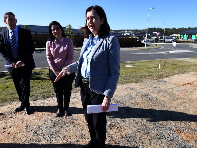 Queensland Premier Annastacia Palaszczuk is travelling through western Queensland. Picture: AAP.