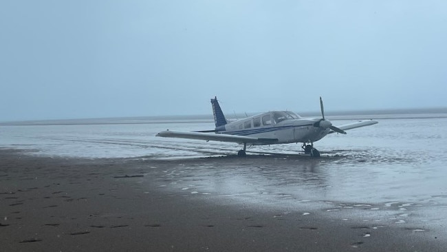 A plane had to make an 'unexpected landing' on the Casuarina Beach nudist beach on Good Friday, March 29, 2024. Picture: Zizi Averill