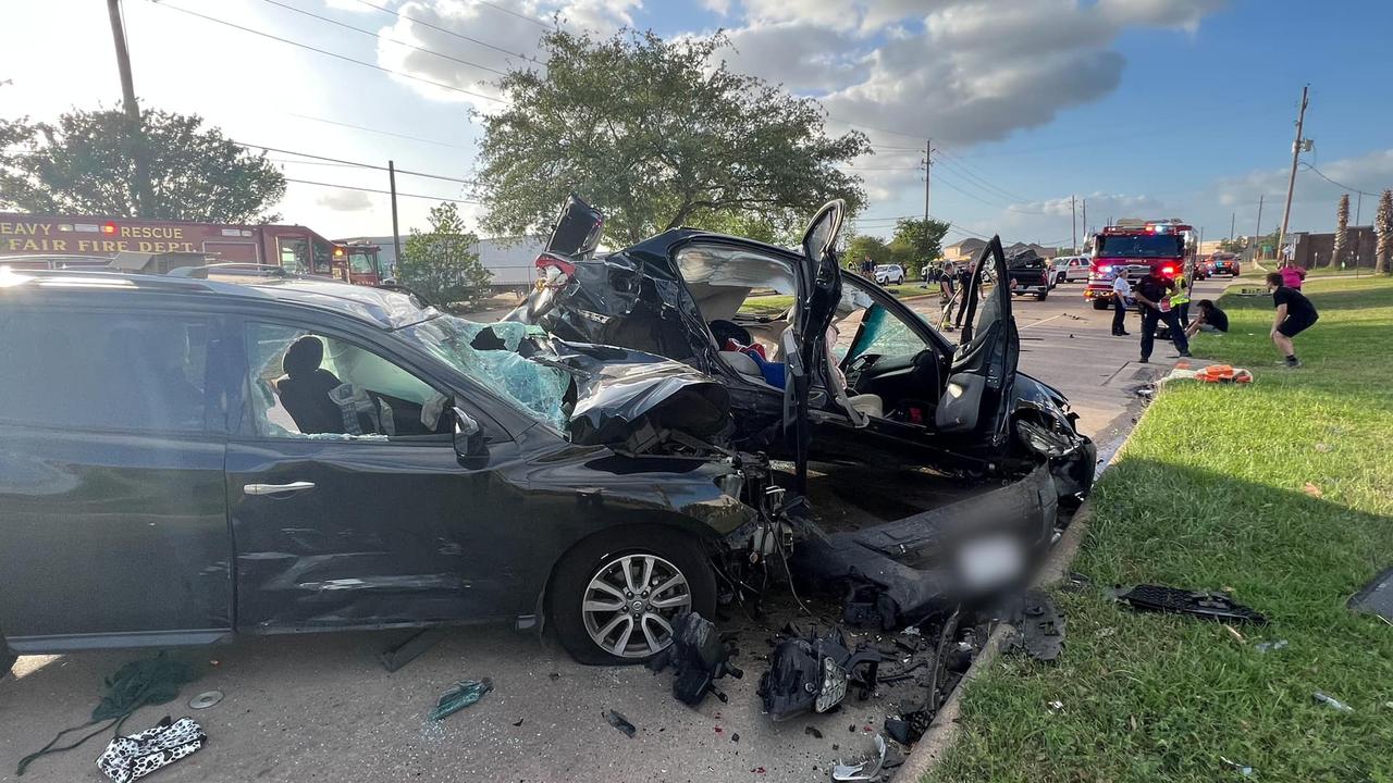 There were horror scenes after the smash. Photo: Cy-Fair Fire Department/Facebook
