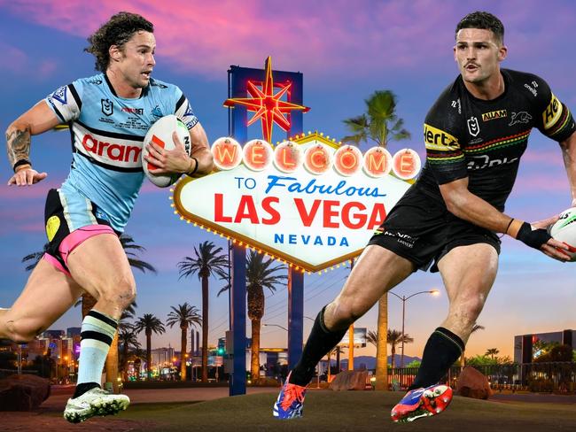 Cleary, Hynes NRL vegas art