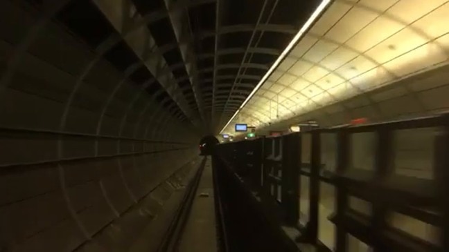 In the tunnel on the Sydney Metro northwest