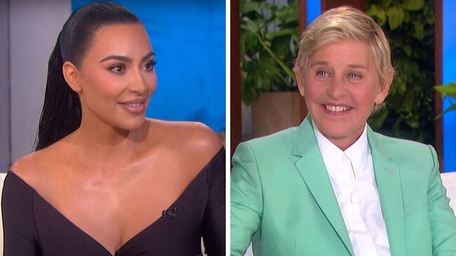 Kim Kardashian and Ellen DeGeneres.