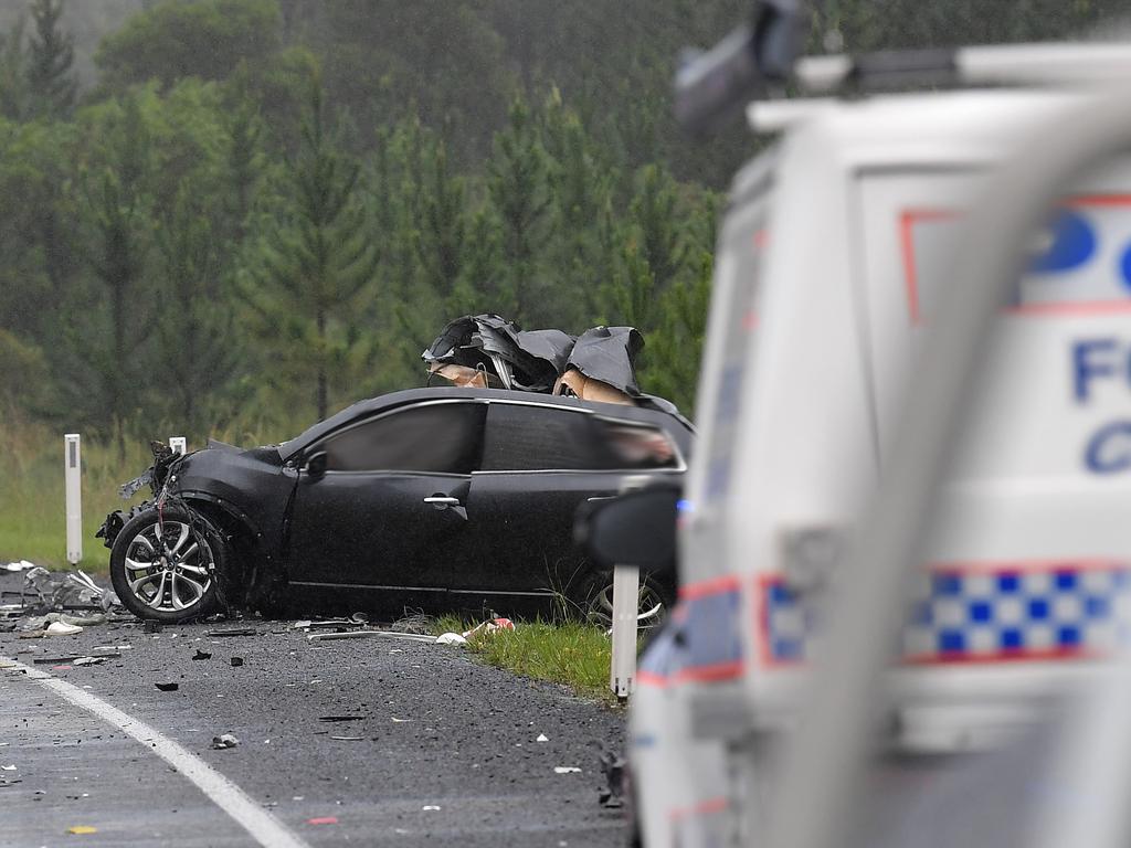 A Queensland Police Service spokeswoman said on Tuesday morning the cause of the ‘head on’ crash was under investigation.