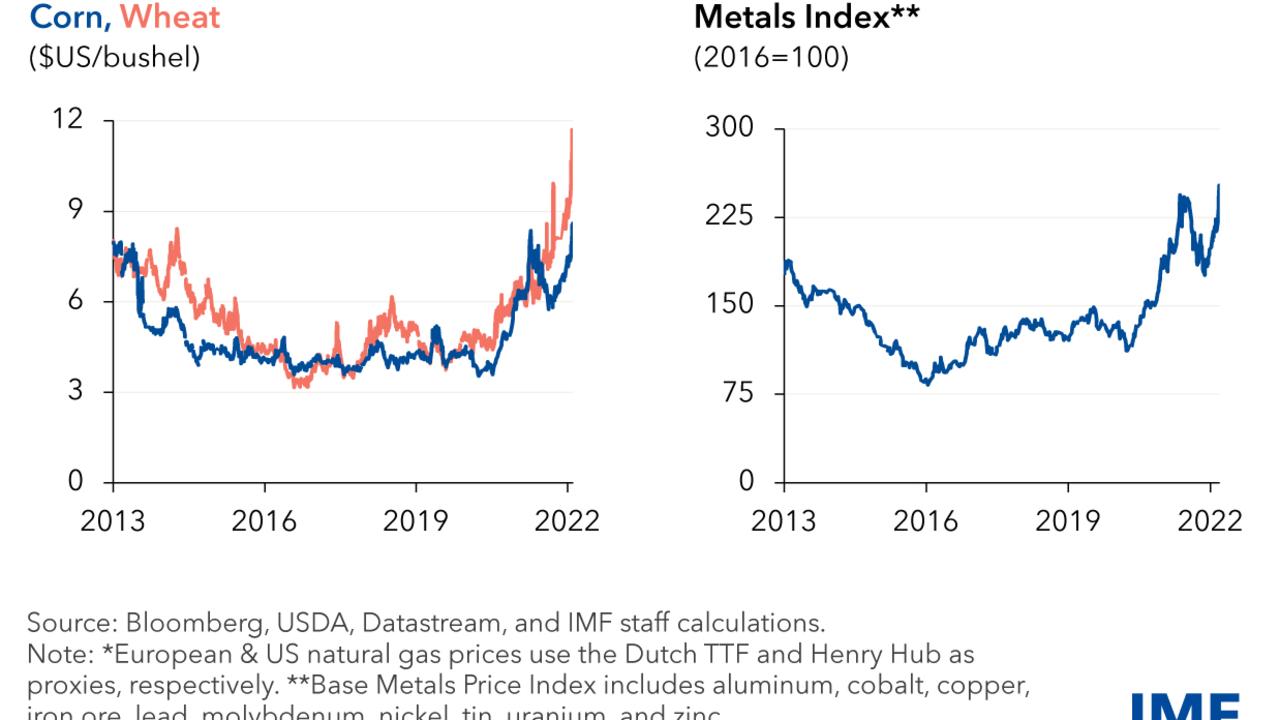 IMF commodity prices. Picture: Supplied