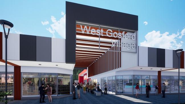 Artists impression of the $2.2m upgrade to West Gosford Shopping Centre.