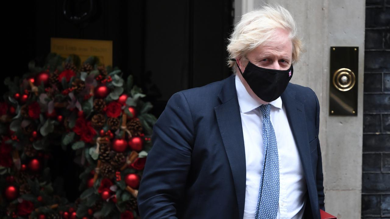 UK Prime Minister Boris Johnson has brought in his ‘Plan B’ measures to combat the Omicron variant. Picture: Chris J Ratcliffe/Getty Images