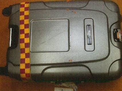 Mr Sceats’ suitcase which contained the drugs.