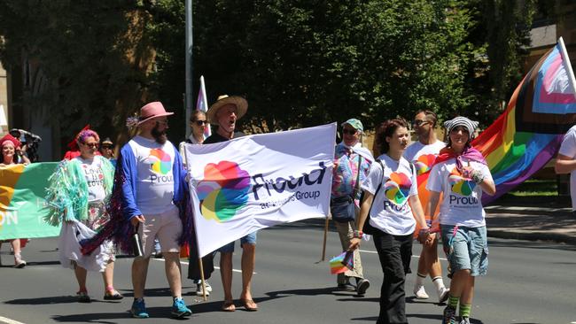 TasPride pride march Hobart 2025. Picture: Elise Kaine