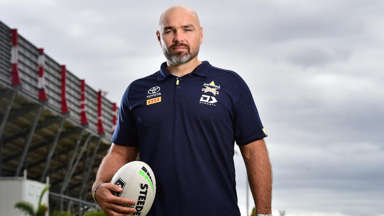 Todd Payten’s start to NRL coaching was a baptism by fire in 2020, but he will be a better coach because of it at the Cowboys. Picture: Shae Beplate.