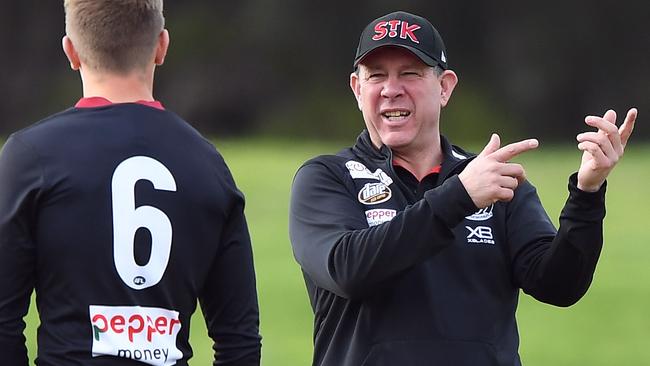 Brett Ratten will coach his first game for the Saints this weekend. Picture: AAP