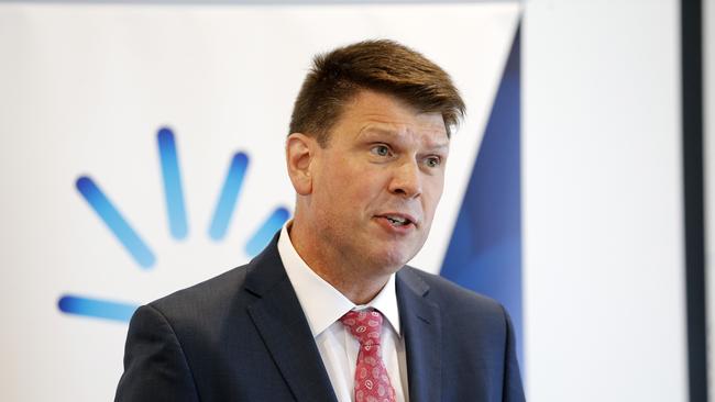 AGL Energy CEO Brett Redman was shown the door after being unable to commit to a further five years at the power giant under a proposed demerger. Picture: AAP