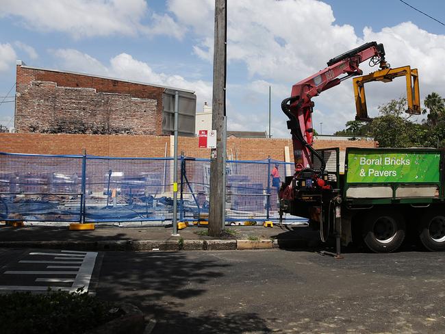 Work has begun to redevelop the Rozelle Blast site on Darling Street.