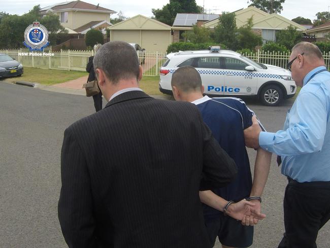 Blair Athol man Nathan McIvor, 37, was arrested at a Helens Park house last month. Picture: NSW Police