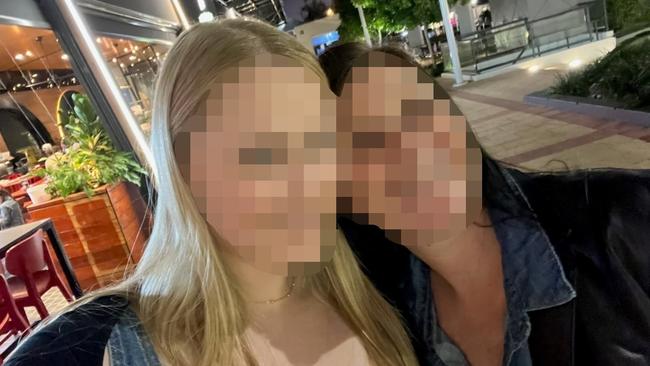 The mum-of-two, right, was left with vocal cord dysfunction. Picture: Supplied