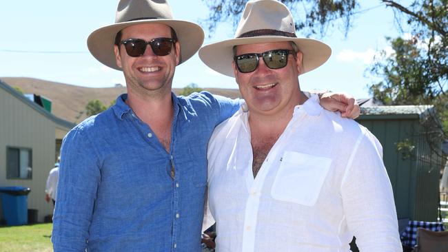 ALEXANDRA, AUSTRALIA - MARCH 16 2024 Angus Askew and Simon Mount attend the 2024 Alexandra Picnic Cup Picture: Brendan Beckett