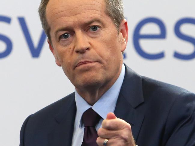 Shorten Election 2016 - Opposition Leader Bill Shorten taking part in the News.com and Facebook debate at Facebook HQ in Sydney . Picture Kym Smith