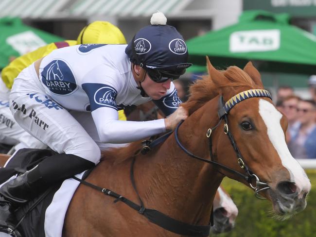 Joshua Parr pilots Every Rose to victory on Epsom Mile Day.