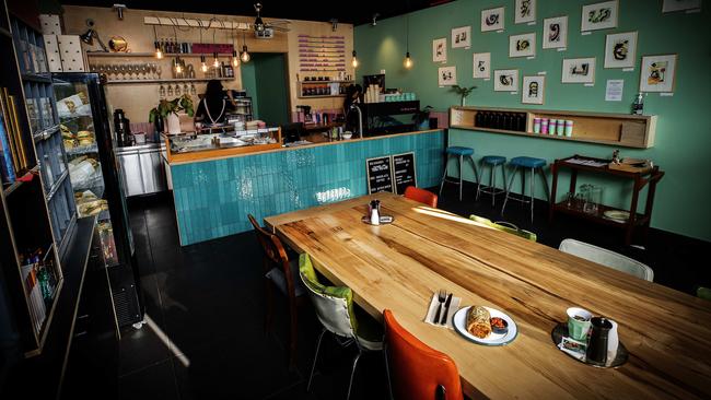 Stabla Cafe’s funky interior. Picture Chris Kidd