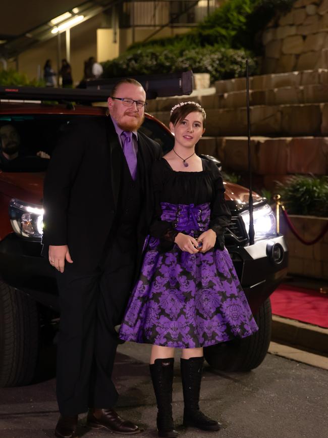Dave Murphy-King and Zara-Rose Murphy-King. Hillcrest Christian College 2020 school formal. Photo: Supplied