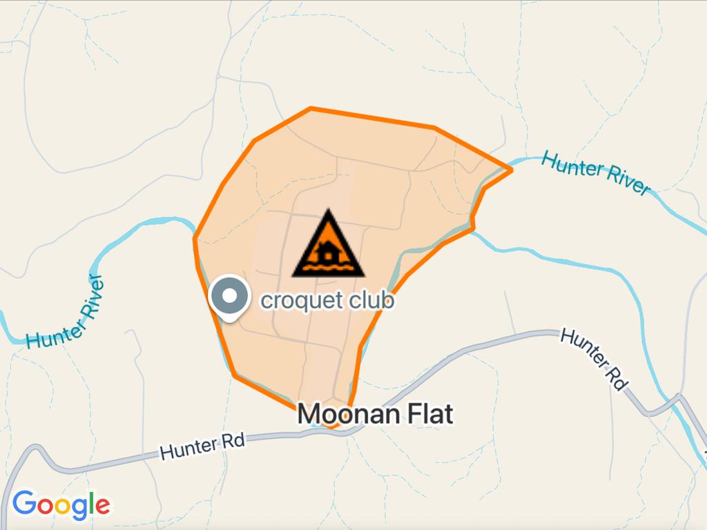 NSW floods: Suburbs at risk. Picture: Hazards Near Me NSW