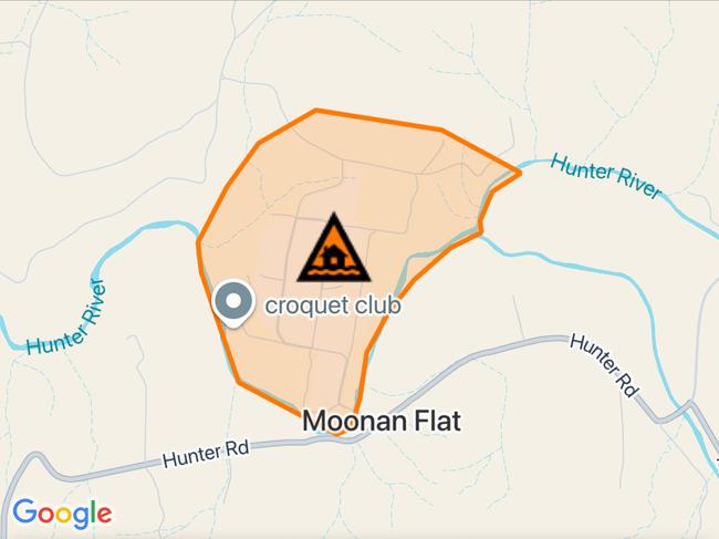NSW floods: Suburbs at risk. Picture: Hazards Near Me NSW