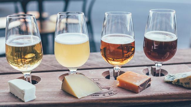 Beer and cheese matching at Milk the Cow as part of Good Beer Week.